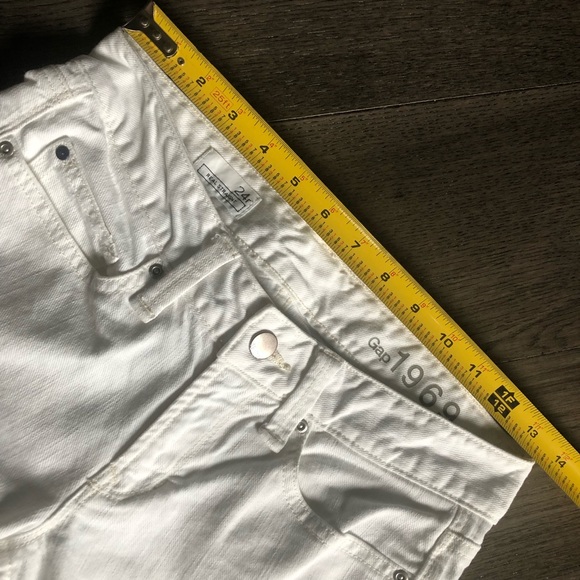 Gap Real Straight Cropped White Jeans - Picture 8 of 10